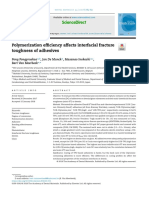 Polymerization Efficiency Affects Interfacial Fracture Toughness of Adhesives