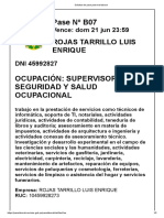 Solicitud de Pase Personal Laboral