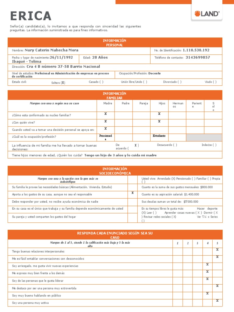 Test Erica | PDF