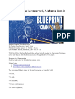 Blueprint of A Champion Article (About Nick Saban - S Program Manual)