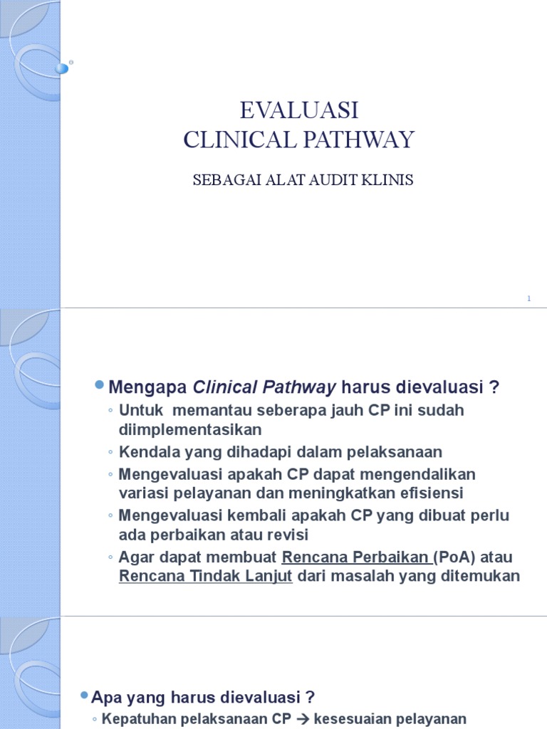 Evaluasi Clinical Pathway | PDF