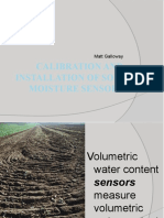 Calibration and Installation of Soil Moisture Sensors: Matt Galloway