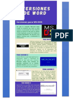 Infografía Versiones de Word