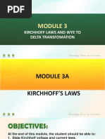 Module 3 Kirchhoff's Laws and Wye - Delta Transformations