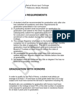 Graduation & Honor Requirements