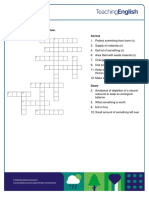 Upcycling: 1. Complete The Crossword Below. Across