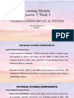 Learning Module Quarter 1 - Week 3: Understanding Physical Fitness