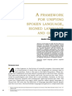 A Framework For Unifying Spoken Language