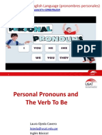 2-Personal Pronouns-The Verb To Be