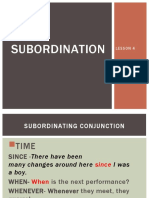 Subordination