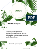 Present Report