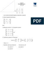 ejercicios de determinante y matriz inversa