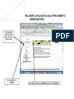 GUÍA RÁPIDA COMO RELLENAR LA HOJA DE CÁLCULO PARA SABER TU CONDICIÓN FÍSICA