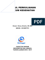 Modul Perkuliahan Hukum Kesehatan