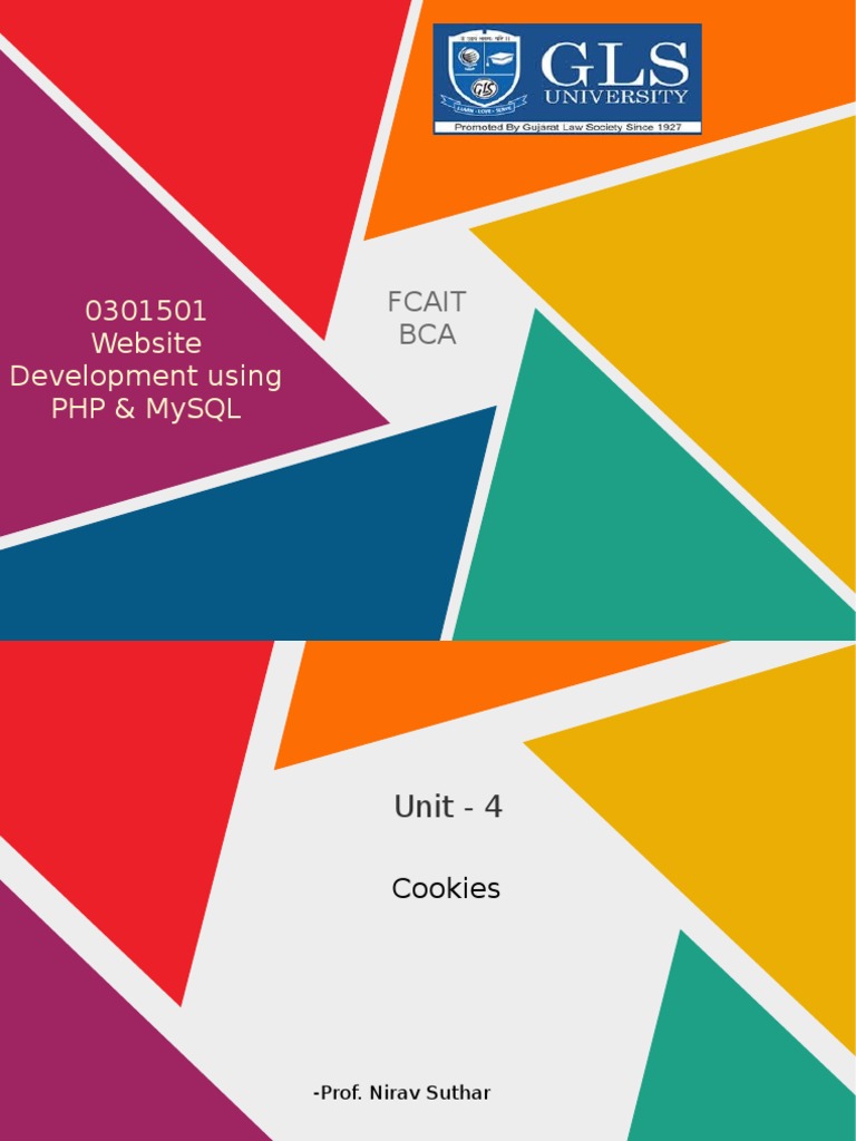 Website Development Using PHP & Mysql: Fcait BCA | PDF | Http Cookie ...