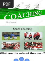 Introduction in Coaching (Lesson1)