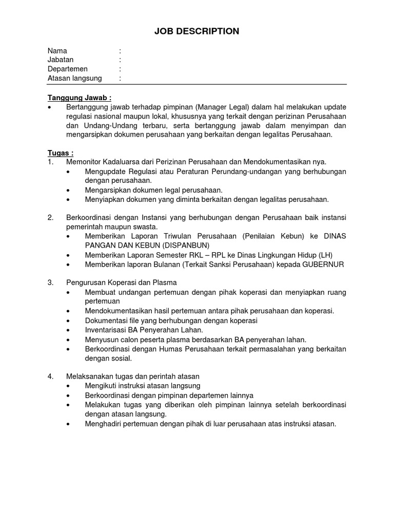 Job Description | PDF