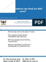 How Long Before We Find An HIV Cure?: BENSON NASASIRA, February 4th 2021