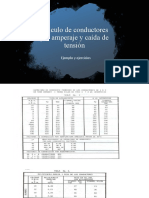 Calculo de conductores por amperaje y caída de tensión: ejemplos y ejercicios