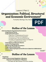  Lesson 2 Part 1 Organization: Political, Structural and Economic Environment