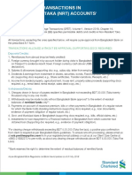 Permissible Transactions in Non-Resident Taka (NRT) Accounts