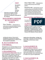 Definition of Management: Peter Drucker
