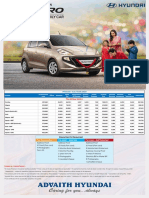 Hyundai Santro Price List