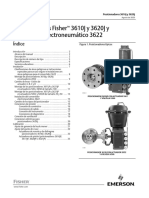 Posicionadores Fisher 3610J y 3620J y Convertidor Electroneumático 3622