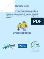 Exposicion de Motivos y Proyecto de Ley Derechos de Los Rios