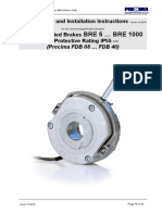 BRE 5 BRE 1000: Operating and Installation Instructions Spring-Applied Brakes - Protective Rating IP55