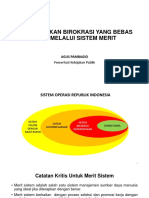 Mewujudkan Birokrasi Yang Bebas KKN Melalui Sistem Merit