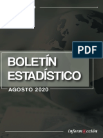 Boletín Estadístico Agosto 2020