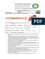 Diagnostic Test KAF