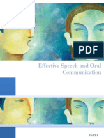 Effective Speech and Oral Communication