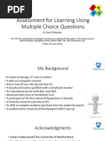 Assessment For Learning Using Multiple Choice Questions