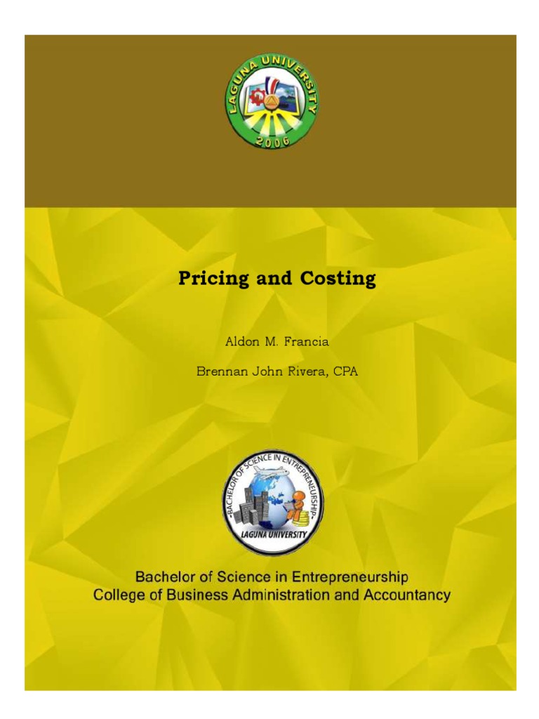 Pricing And Costing Pdf Inventory Cost