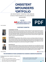 Consistent Compounders Portfolio: An Investment Strategy For Indian Stocks From Marcellus Investment Managers