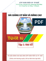 Bai Giang Co Ban Va Nang Cao Toan 10 Tap 1 Dai So 10