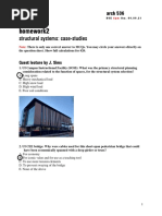 Homework2: Structural Systems: Case-Studies