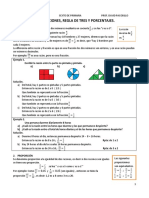 Proporciones, Regla de Tres y Porcentajes