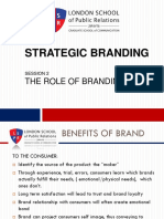Strategic Branding: The Role of Branding