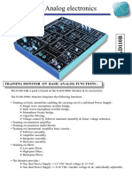 Analog Electronics: Training Monitor On Basic Analog Functions