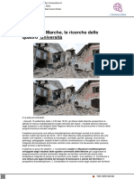 Terremoto Marche, le ricerche delle quattro università - Vivereurbino.it, 15 settembre 2021