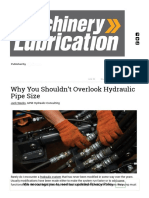 Why You Shouldn’t Overlook Hydraulic Pipe Size
