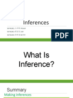 Inferences: S0741011 王沛錡 PEGGY S0741013 廖宣筑 LILY S0741035 林昕瑜 BETTY