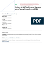 Analysis and Prediction of Sulfate Erosion Damage