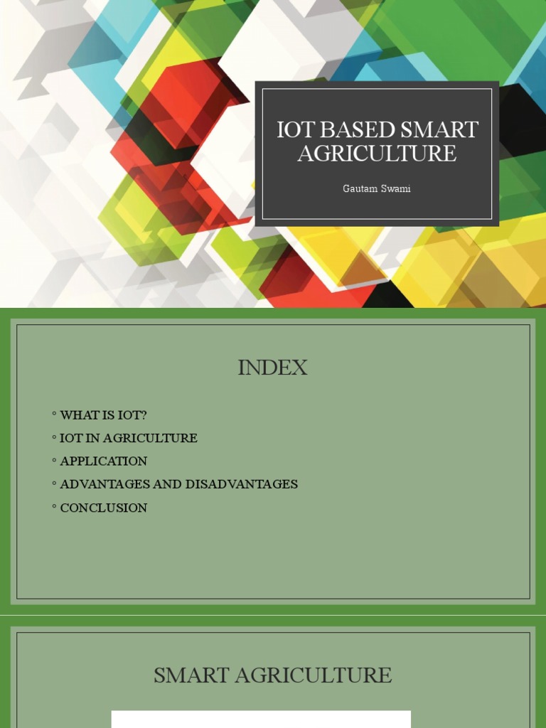 Iot Based Smart Agriculture | PDF
