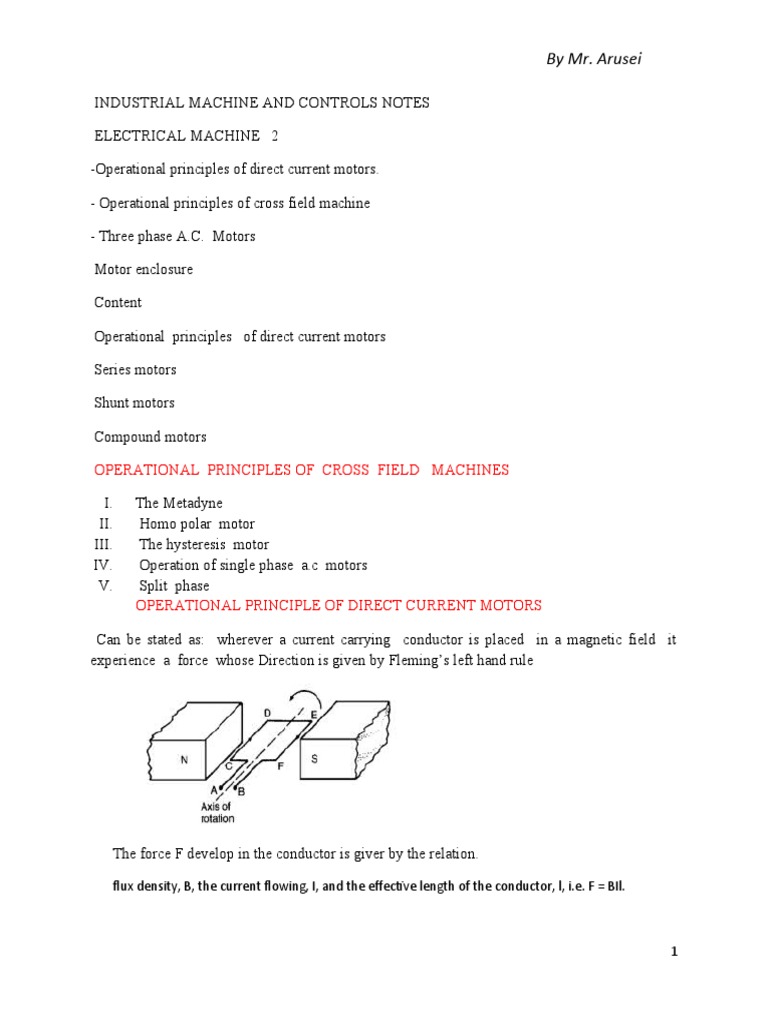Industrial Machine Control Principles | PDF | Electric Motor | Relay
