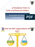 Calculate Breakeven Point in Units and Revenue Dollars: Intermediate Cost Analysis and Management