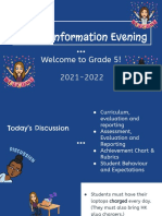 5-4 Grade 5 Parent Information Session 21 22